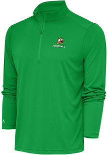 Antigua Oregon Ducks Mens Green Football Tribute Long Sleeve 1/4 Zip Pullover