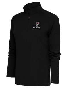 Antigua NC State Wolfpack Womens Black Volleyball Tribute 1/4 Zip Pullover