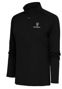 Antigua NC State Wolfpack Womens Black Football Tribute 1/4 Zip Pullover