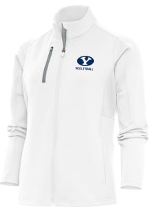 Antigua BYU Cougars Womens White Volleyball Generation Light Weight Jacket
