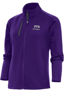 Antigua TCU Horned Frogs Womens Purple Football Generation Light Weight Jacket