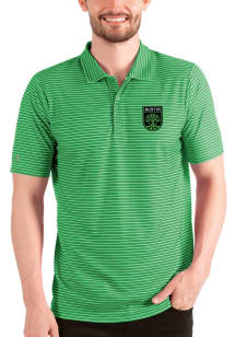 Antigua Austin FC Mens Green Esteem Short Sleeve Polo