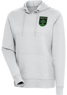 Antigua Austin FC Womens Grey Action Hooded Sweatshirt