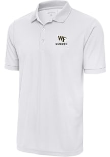 Antigua Wake Forest Demon Deacons White Soccer Legacy Pique Big and Tall Polo
