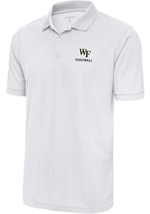 Antigua Wake Forest Demon Deacons White Football Legacy Pique Big and Tall Polo