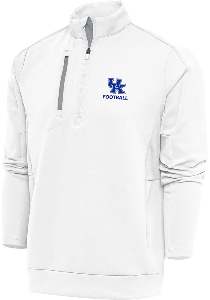 Antigua Kentucky Wildcats Mens Football Generation Long Sleeve 1/4 Zip Pullover