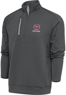Antigua Missouri State Bears Mens Grey Soccer Generation Long Sleeve 1/4 Zip Pullover