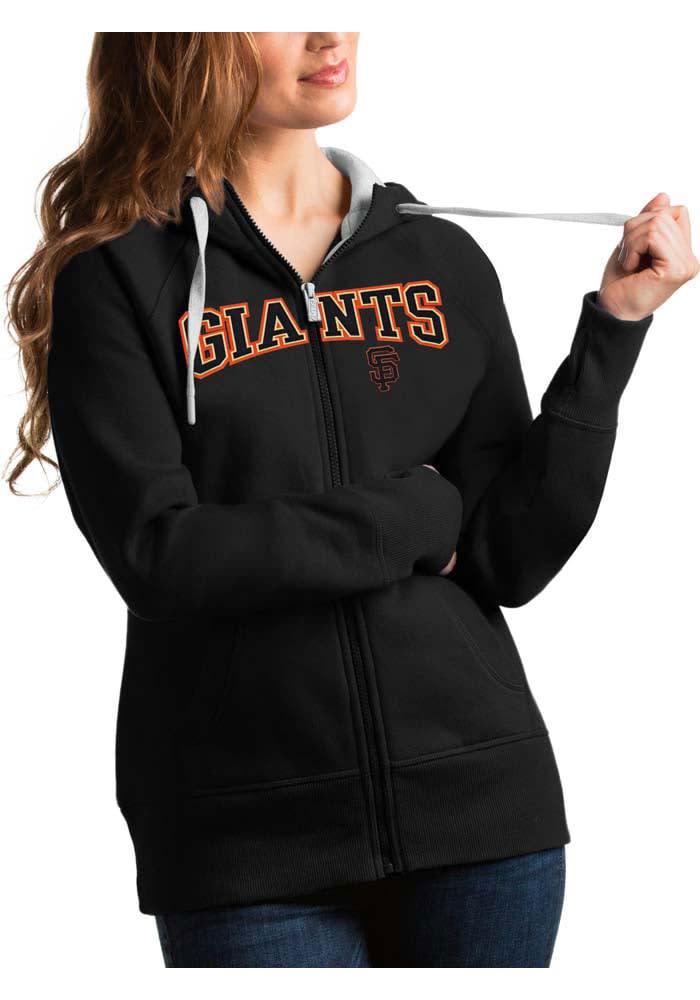 Antigua San Francisco Giants Women's Orange Victory Full Long Sleeve Full Zip Jacket, Orange, 52% Cot / 48% Poly, Size M, Rally House