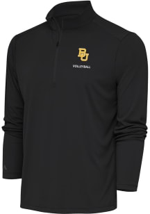 Antigua Baylor Bears Mens Grey Volleyball Tribute Long Sleeve 1/4 Zip Pullover
