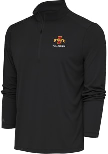 Antigua Iowa State Cyclones Mens Grey Volleyball Tribute Long Sleeve 1/4 Zip Pullover