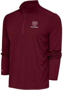 Antigua Missouri State Bears Mens Maroon Volleyball Tribute Long Sleeve 1/4 Zip Pullover