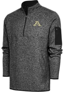 Antigua Akron Zips Mens Black Fortune Big and Tall 1/4 Zip Pullover