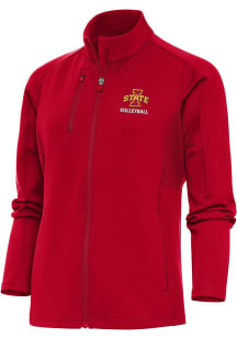 Antigua Iowa State Cyclones Womens Red Volleyball Generation Light Weight Jacket
