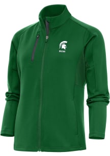 Antigua Michigan State Spartans Womens Green Mom Generation Light Weight Jacket