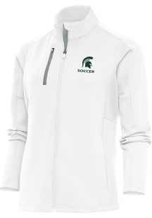 Antigua Michigan State Spartans Womens White Soccer Generation Light Weight Jacket