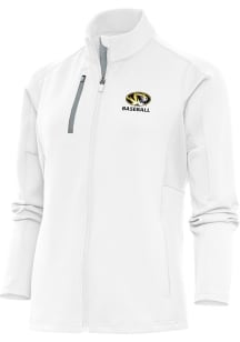 Antigua Missouri Tigers Womens White Baseball Generation Light Weight Jacket