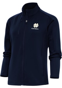 Antigua Notre Dame Fighting Irish Womens Navy Blue Football Generation Light Weight Jacket