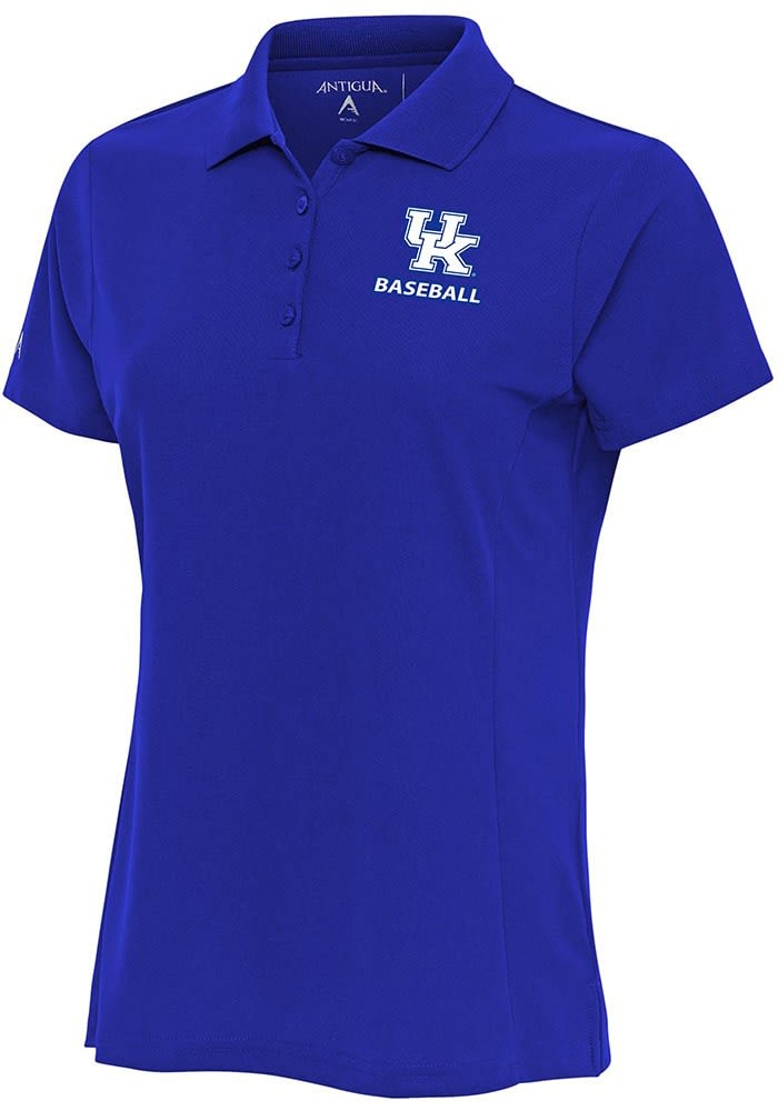 Antigua Kentucky Wildcats Womens Baseball Legacy Pique Short Sleeve Polo Shirt