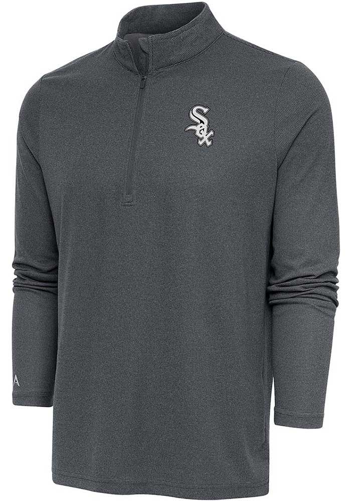 Antigua Chicago White Sox Mens CHARCOAL Metallic Logo Epic