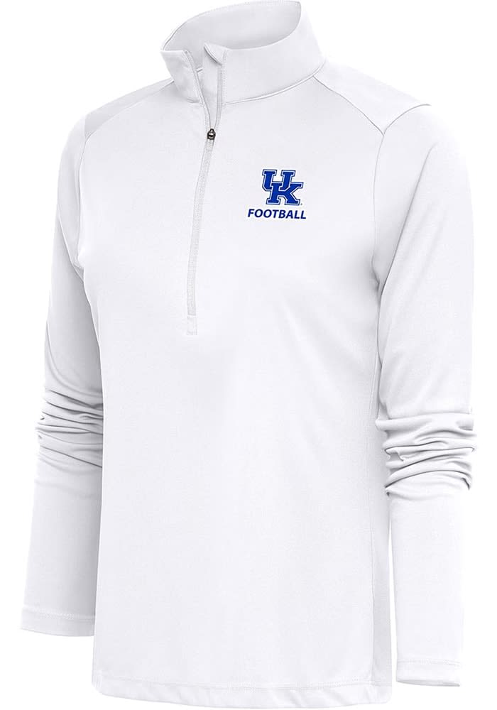 Antigua Kentucky Wildcats Womens Football Tribute Qtr Zip Pullover