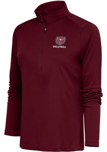 Antigua MO State Womens Maroon Volleyball Tribute 1/4 Zip Pullover