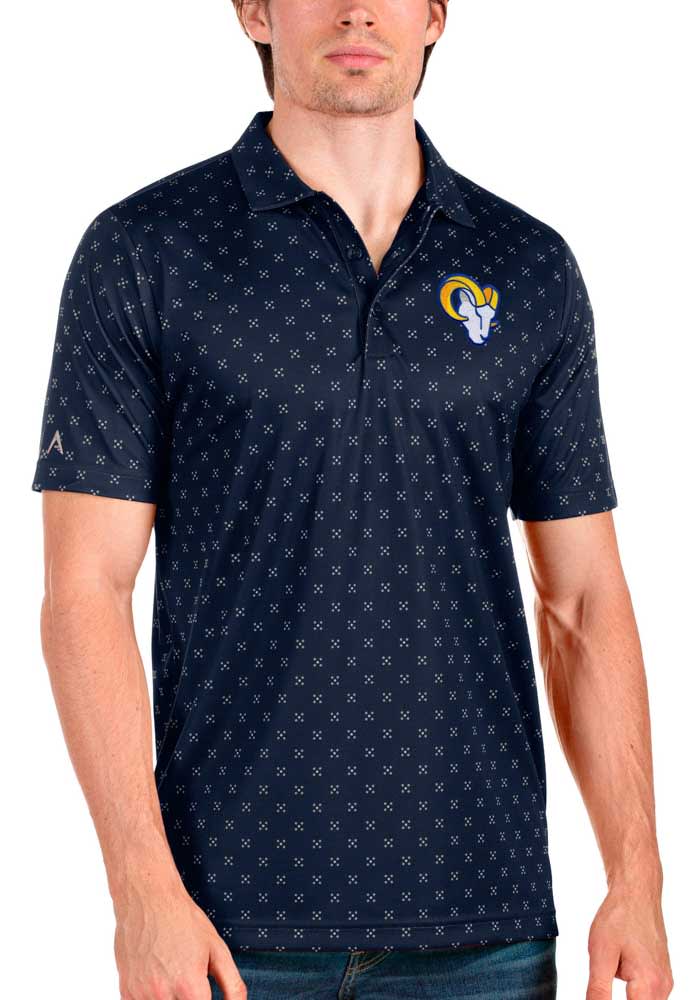 Los Angeles Rams Antigua Nova Polo - Navy/Steel