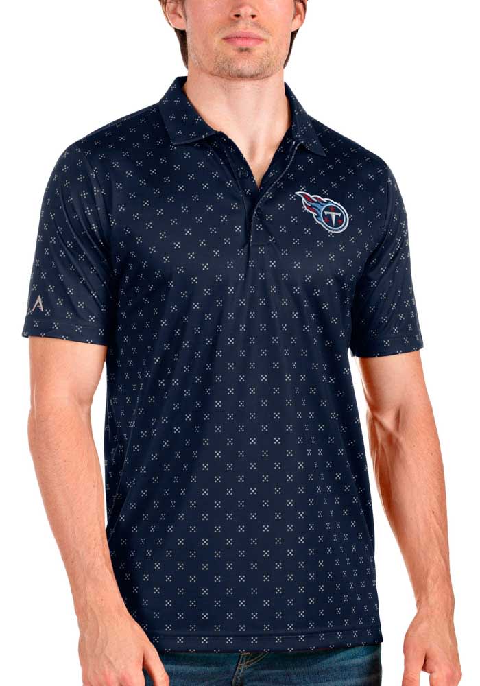 Tennessee Titans Antigua Compass Polo - Light Blue