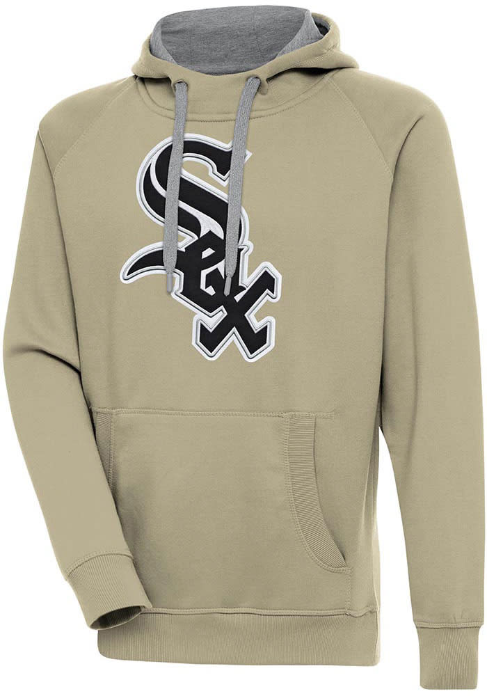 Antigua Chicago White Sox White Victory Long Sleeve Hoodie, White, 52% Cot / 48% Poly, Size XL, Rally House