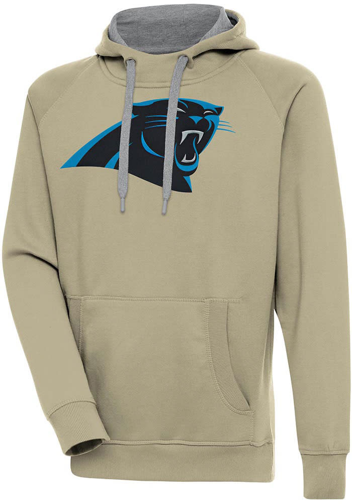 Men's Antigua Blue Carolina Panthers Victory Pullover Hoodie