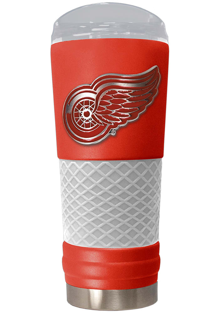 Detroit Red Wings 24oz Powder Coated Stainless Steel Tumbler - Red