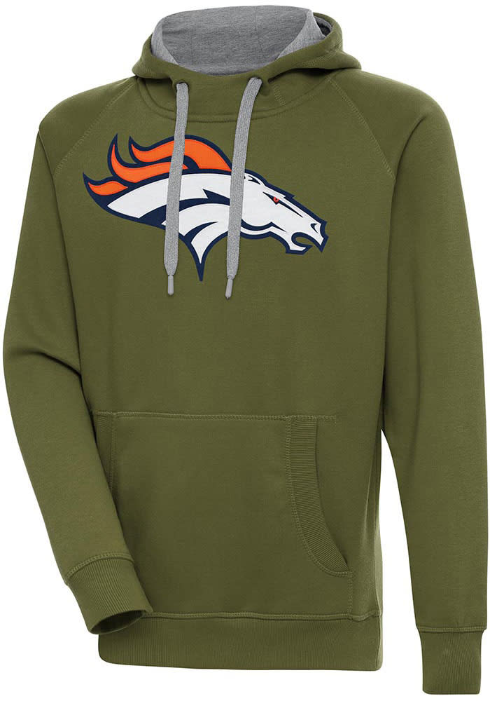 Nike Men's Denver Broncos Historic Club Grey Hoodie