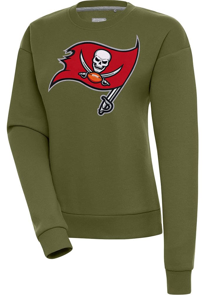 Antigua Tampa Bay Buccaneers Black Victory Chenille Pullover