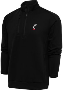 Antigua Cincinnati Bearcats Mens Black Generation Long Sleeve 1/4 Zip Pullover