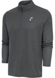 Antigua Cincinnati Bearcats Mens Grey Epic Long Sleeve 1/4 Zip Pullover