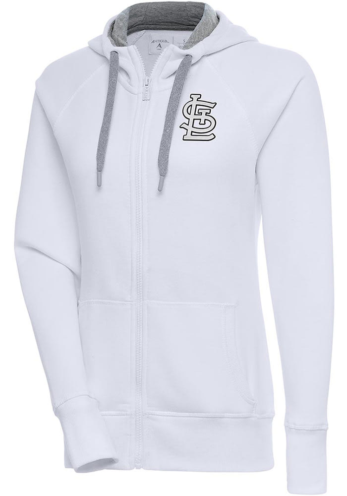 Antigua Women's St. Louis Cardinals White Victory Crew Pullover