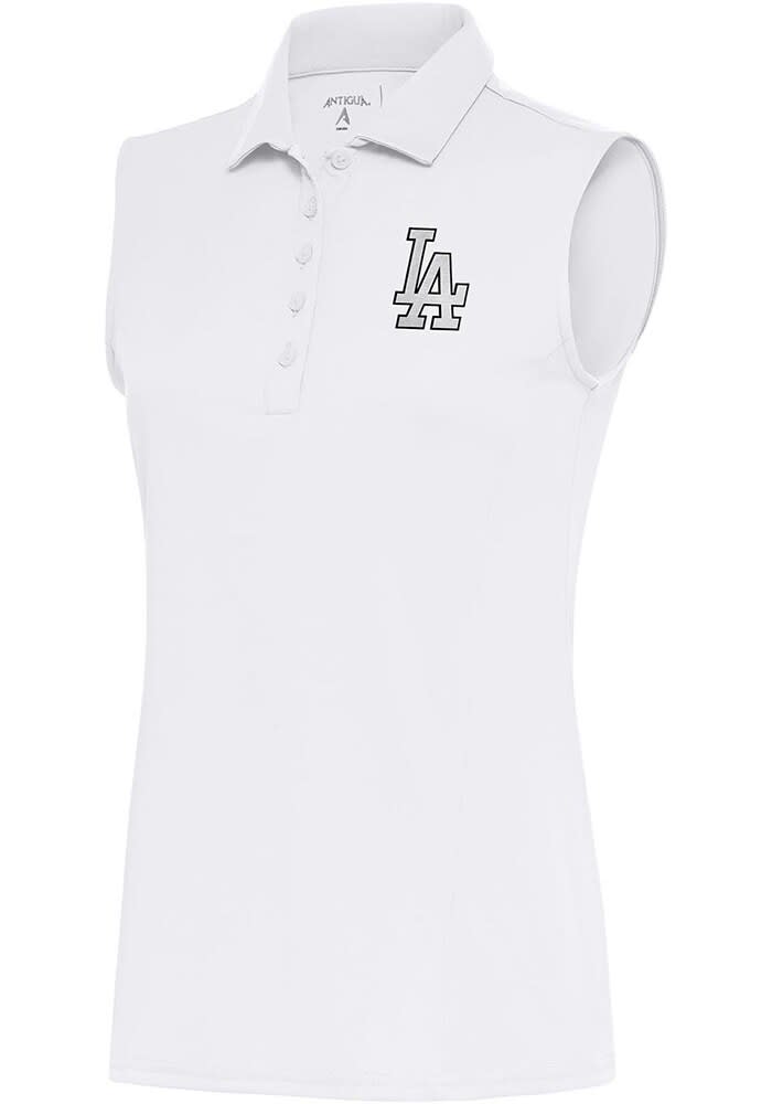 Los Angeles Dodgers Antigua Women's Tribute Polo - Gray