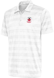 Antigua Indianapolis Indians Mens White Compass Short Sleeve Polo