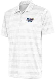 Antigua  Mens White Compass Short Sleeve Polo