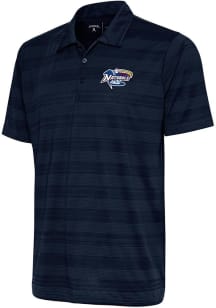 Antigua  Mens Navy Blue Compass Short Sleeve Polo