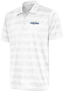 Antigua Omaha Storm Chasers Mens White Compass Short Sleeve Polo