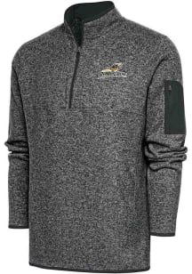 Antigua Akron RubberDucks Mens Grey Fortune Big and Tall 1/4 Zip Pullover