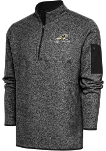 Antigua Akron RubberDucks Mens Black Fortune Big and Tall 1/4 Zip Pullover