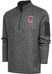 Antigua Indianapolis Indians Mens Grey Fortune Big and Tall 1/4 Zip Pullover