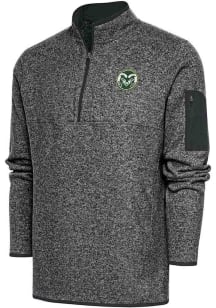 Antigua Colorado State Rams Mens Charcoal Fortune Big and Tall 1/4 Zip Pullover