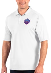 Antigua Kansas Jayhawks Mens White 2022 NCAA Basketball National Champions Tribute Big and Tall Polos Shirt