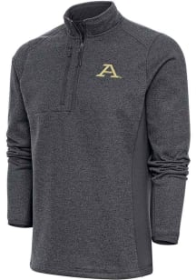 Antigua Akron Zips Mens Charcoal Course Long Sleeve 1/4 Zip Pullover