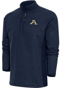 Antigua Akron Zips Mens Navy Blue Course Long Sleeve 1/4 Zip Pullover