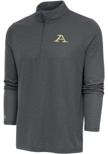 Antigua Akron Zips Mens Charcoal Epic Long Sleeve 1/4 Zip Pullover