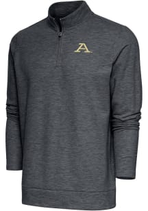Antigua Akron Zips Mens Charcoal Gambit Long Sleeve 1/4 Zip Pullover