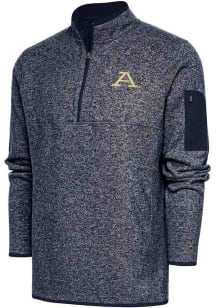 Antigua Akron Zips Mens Navy Blue Fortune Long Sleeve 1/4 Zip Fashion Pullover